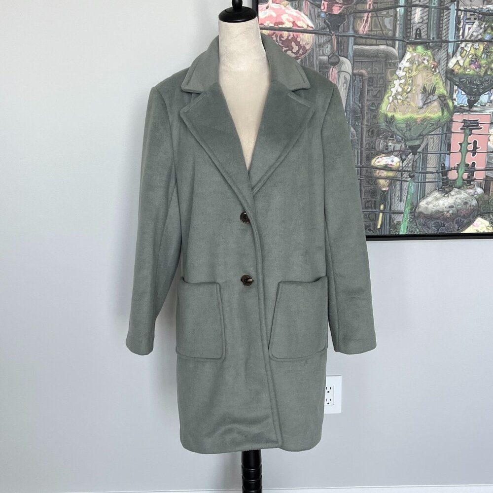 Cyrus Sage Green Overcoat XL